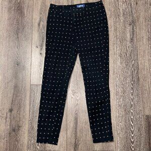 Old Navy Sz 2 Black Diamond Pixie Ankle Mid Rise Skinny Stretch Dress Pants